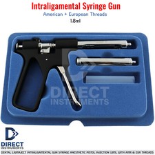 Dental Intraligamental Gun Pistol Syringe Anesthetics Tralig Injection 1.8ml New