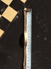 Unisex Dual hallmarked solid gold ID bracelet 40 grams 9 carat.