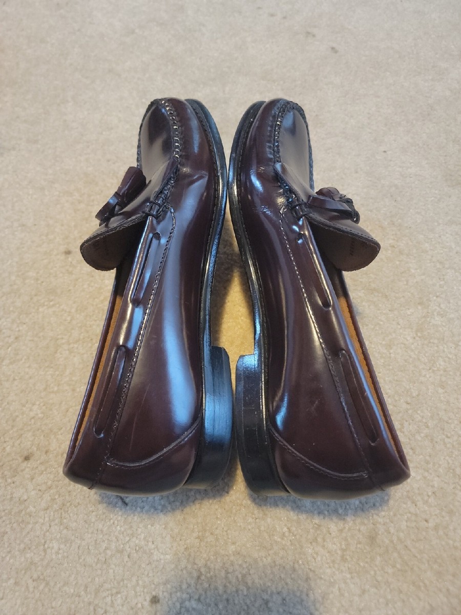 L.L. Bean Black Leather Tassel Kiltie Loafers LL Bean Mens 11-1/2 D Tassel Kiltie Loafer Black Leather  main image 3