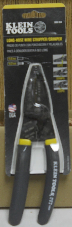 Klein Tools 1009-SEN Klein-Kurve Long Nose Wire Stripper/Crimper