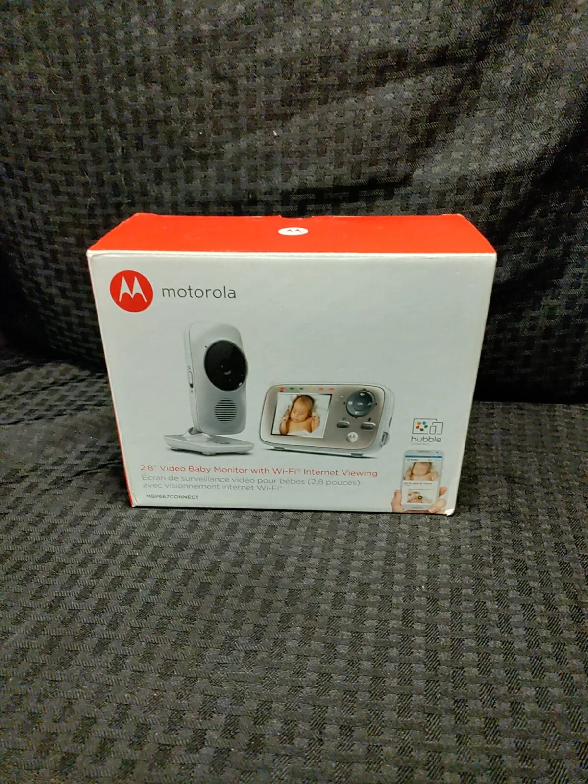 Motorola 2.8" Video Baby Monitor Wi-Fi Viewing & Digital Zoom - Tested & Working