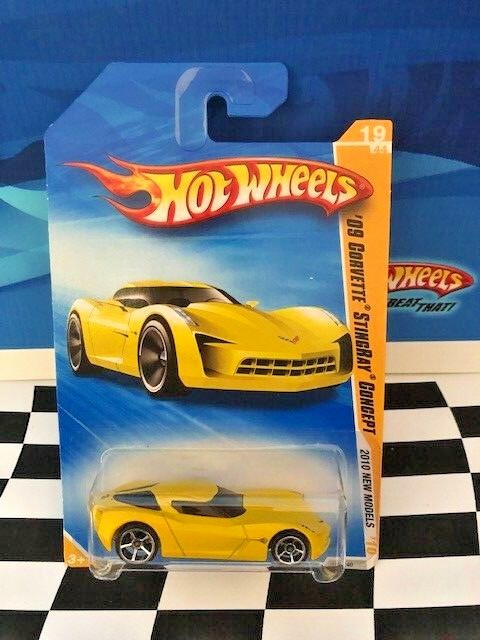 Hot Wheels 2010 New Models 019 2009 Corvette Stingray Concept Yellow 