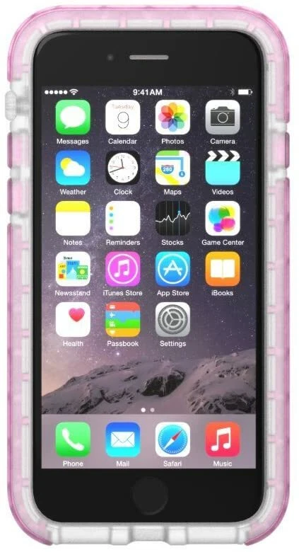 Funda Protección Aire LunaTik Transparente Rosa Vapor Compatible con iPhone 7 Foto 4 de 4