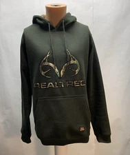 Realtree Green Camo mens large Hooded Sweatshirt Pullover Par Boston Traders