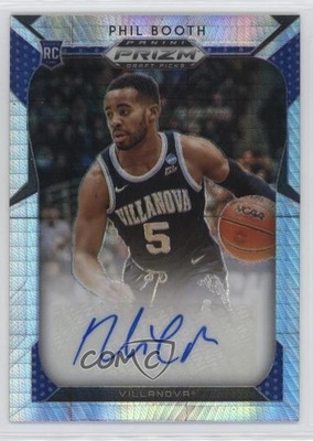2019-20 Panini Prizm Draft Picks Hyper 7/75 Phil Booth #107 Auto 1a07