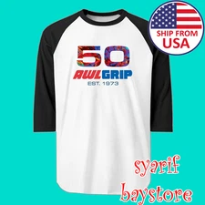 Awlgrip Yacht Paint Men's Raglan White Black Size S to 2XL