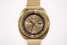 Vintage Seiko Gold Tone Cushion Case Watch 7006-8020 Automatic WORKING
