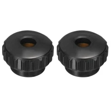 2Pcs Knurled Thumb Nuts, M6 x 21mm Through Hole Clamping Nuts Round Knobs