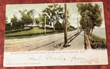 Haverhill Mass. Historical Society's House & Merrimack River Walk Postcard 1906