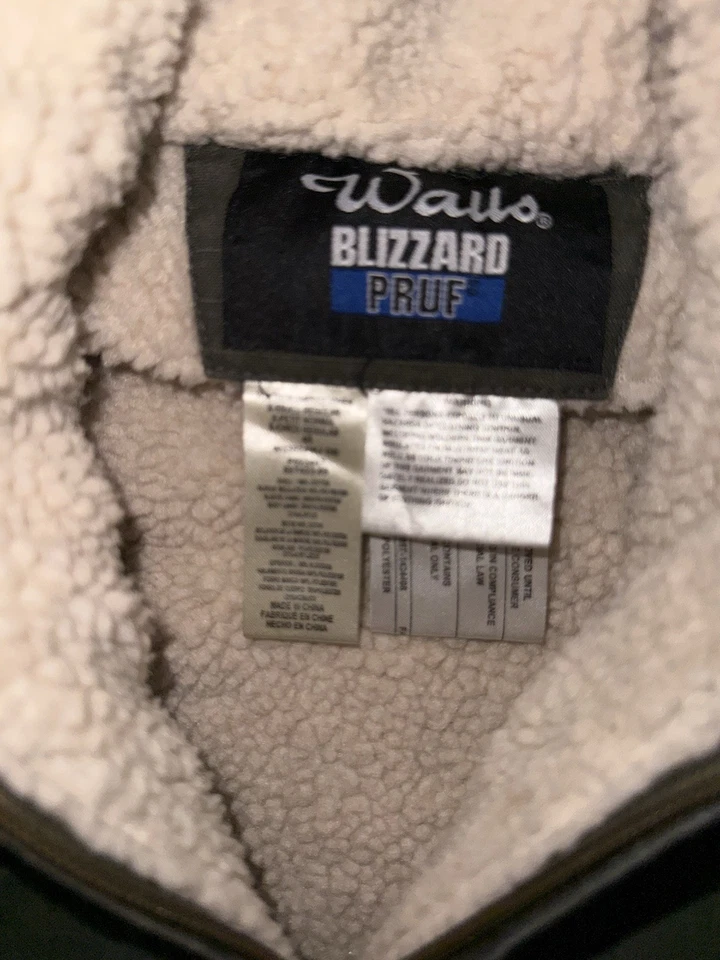 Walls Blizzard Pruf Sherpa Lined Jacket Youth XS Workwear Green - Image 4 of 4