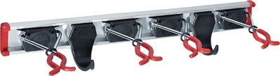 BRUNS SB 7.4.100 Gerätehalter  Länge Führungsschiene 1000 mm Haken 4 Halter 7 Al