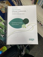 Sage Estimating: Estimating Fundamentals Perv...