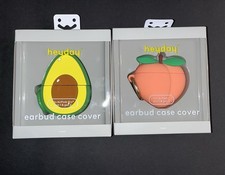 BRAND NEW heyday Peach  Avocado AirPods Case Covers Gen 1  2 Set of 2