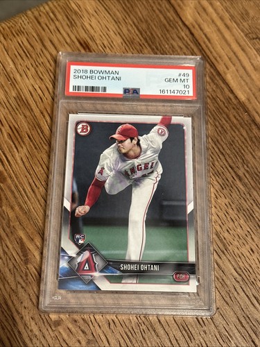2018 Bowman Shohei Ohtani Rookie #49 PSA 10 GEM MINT (Newly Slabbed)
