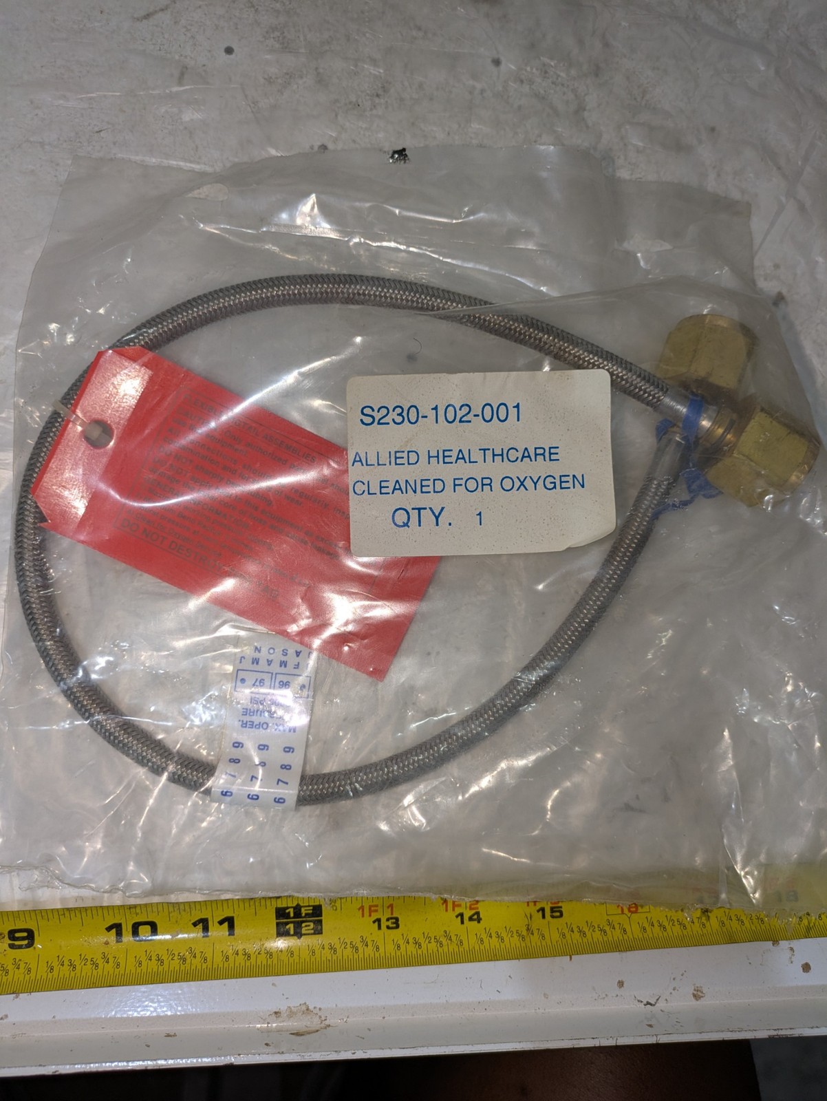 ALLIED HEALTHCARE S230-102-001  FOR OXYGEN 