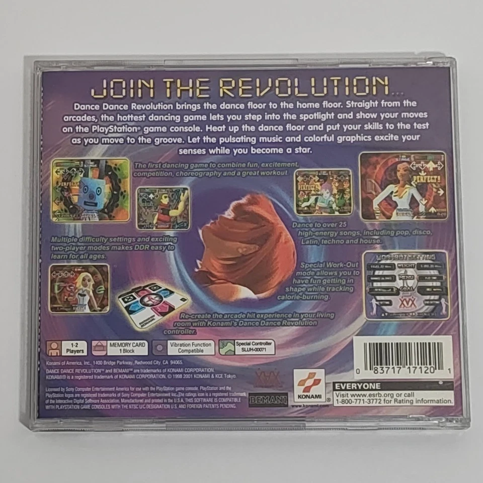 PS1 Bundle Dance Dance Revolution 1 & Konamix 1 (Sony PlayStation 1) Tested CIB - Image 3 of 4