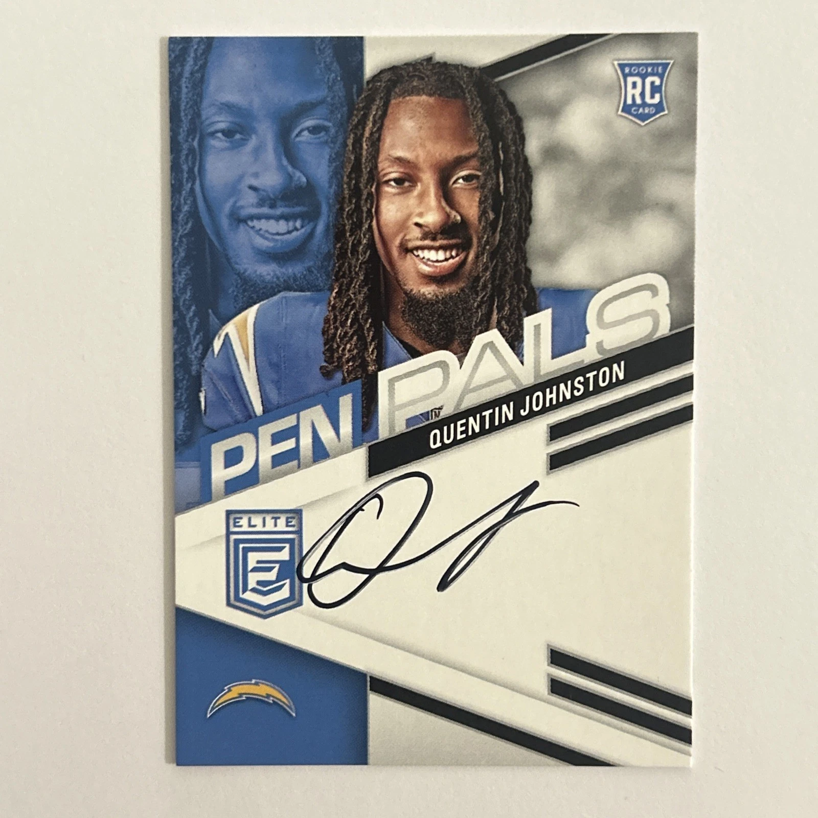 Quentin Johnston Panini Donruss Elite Pen Pals #PPQJ Blue Ink