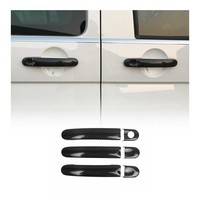 TüRgriff Blende Carbon FüR VW Caddy 2003-2015 3TüR Kohlefaser Schwarz 6Tlg