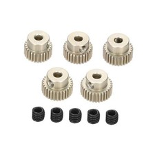 5Pcs 64DP Pinion Gear Set 26T 27T 28T 29T 30T for 3.175 mm Shaft Aluminium