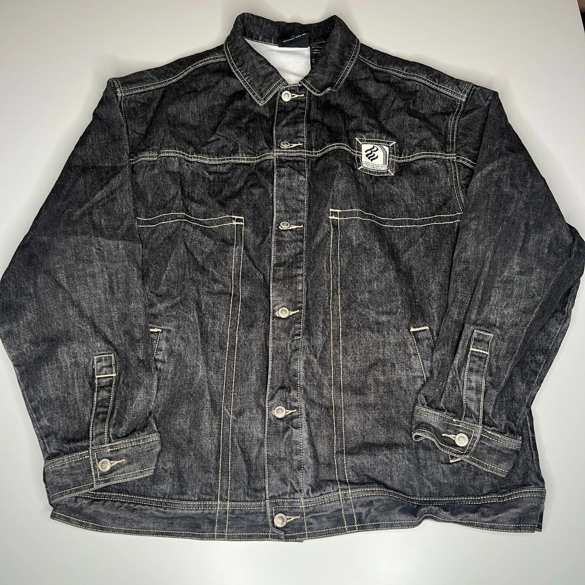 Concept One Rocawear - Bomber Uomo Rescue Center Con Fodera In Pelliccia Sintetica, Dettaglio Logo Ricamato, Taglia Unica, Nero