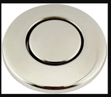 Garbage Disposal Sink-Top Air Switch Push Button Insinkerator Polished Nickel