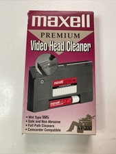 NEW Maxell VCR Premium Video Head Cleaner Wet Type VHS VP-200