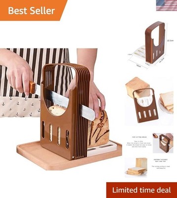 Multipurpose Bread Slicing Guide - Foldable and Easy to Clean for Kitchens