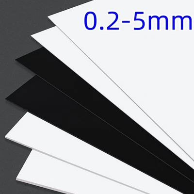 Weiß/Schwarz/Beige PVC Blatt Kunststoff Platte Harte Isolierplatte, Dick 0.2-5mm - Bild 1 von 4