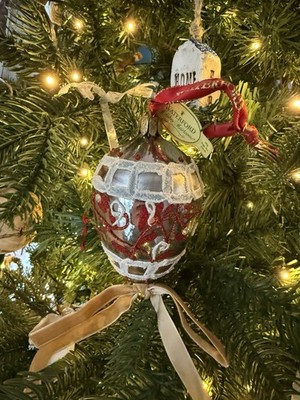 Waterford Holiday Heirlooms Pewter Damask Egg Christmas Ornament | eBay