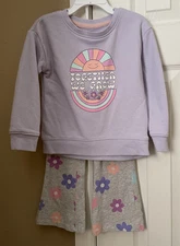 Jumping Beans Toddler Girl Sweatshirt/Pant Set-Size 3T-Multicolor