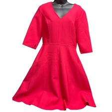 NWT Carolina Herrera Pink / Salmon Fit & Flare Dress Size 10 - $1,314 MSRP