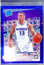 2020-21 Donruss Optic Robert Woodard II Blue Velocity RC #187 Kings