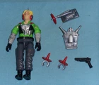 GI G.I. Joe gijoe PSYCHE-OUT complete w/ original weapons gun backpack FREE SHIP