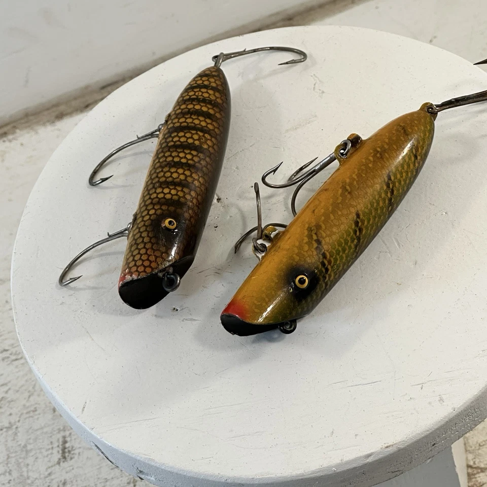 Lot Of 2 Vintage (1) Jersey Rig South Bend Bass Oreno Bass Pike Fishing Lures - Image 4 of 4
