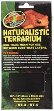 18x18 Black VIVARIUM Mesh Layer for Terrarium Substrate Drainage and Separation