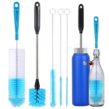 5 Pack Bottle Cleaner Brush, Straw Cleaner Brush Long Handle - Water Bottle ...