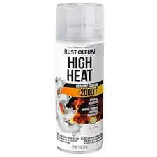 Rust Oleum High Heat Clear Paint 11 Ounce Resists 2000F Gas Oil Rust Grease