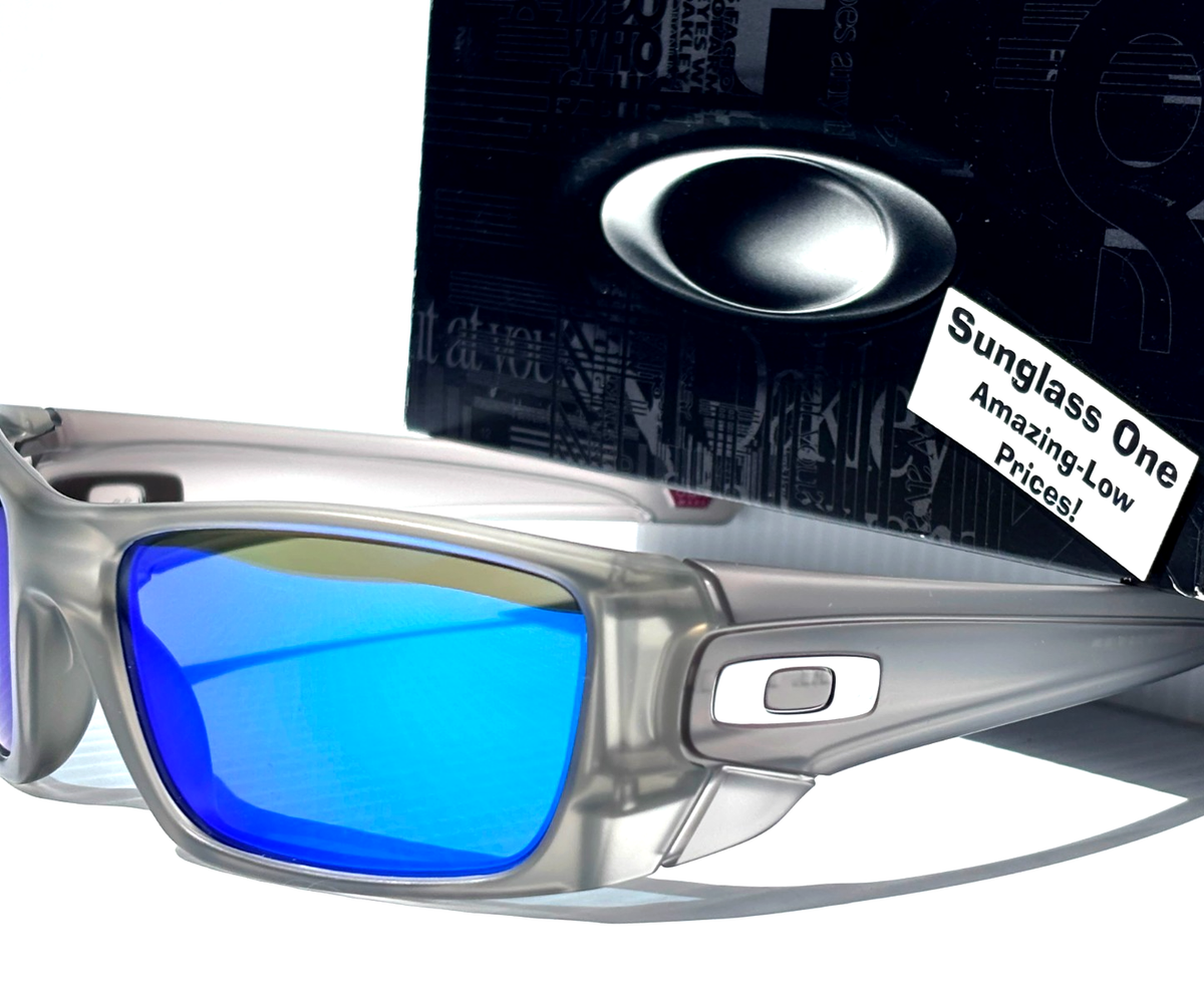NEW Oakley FUEL CELL Matte Grey Ink POLARIZED Galaxy Blue Lens