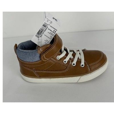 The Childrens Place Toddler Boys Lace Up Hi Top Boots Tan Size 11 New