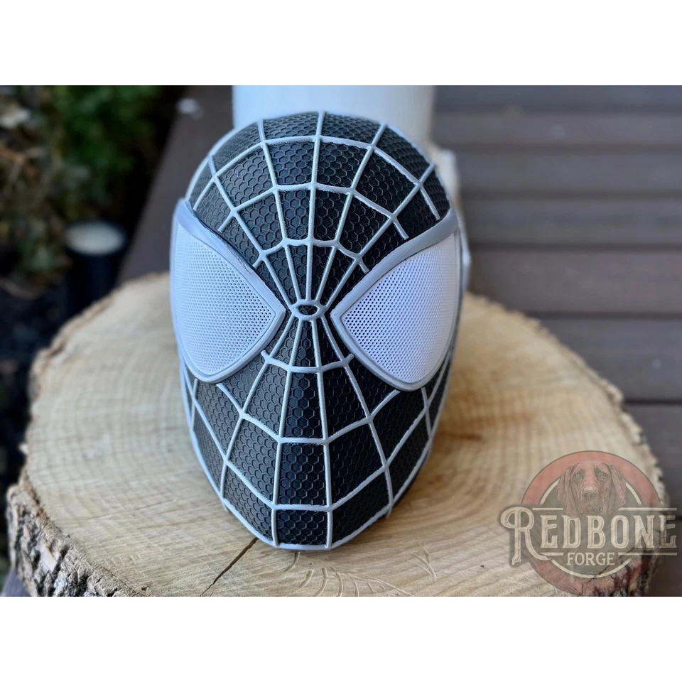 Black Suit Spiderman Helmet Cosplay & Wearable - Image 2 of 4