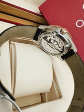 Mens 18k Rose & Steel Omega Seamaster 300 Master Co Axial Chronometer Watch 41mm 15