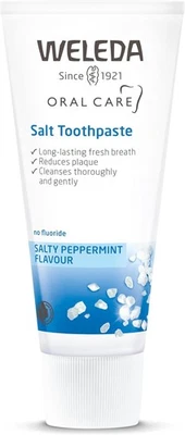 Weleda Salt Toothpaste, Fluoride Free, Natural Protection, SLS Plaque,...