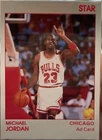 1990 Star Company Michael Jordan Gray Border Ad Card.