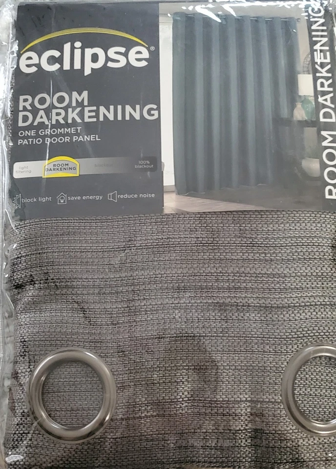 NUEVO Eclipse 100”x84” Ojal Oscurecimiento Puerta Cortina Patio Foto 2 de 2