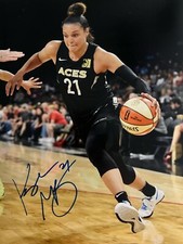 KAYLA MCBRIDE Signed 8.5 x 11 Photo WNBA Basketball LAS VEGAS ACES Notre Dame