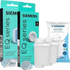 Siemens 10 Cleaning Tablets + 3 Descaling Tablets + 2 Filters for EQ Series