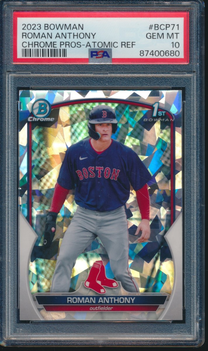 PSA 10 ROMAN ANTHONY 1st 2023 Bowman Chrome ATOMIC REFRACTOR