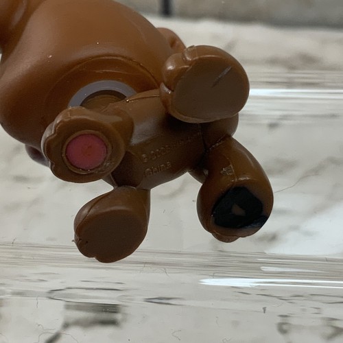 Littlest Pet Shop LPS Boxer Dog #83 Brown White Blue Eyes Loose Figure - Picture 3 of 4