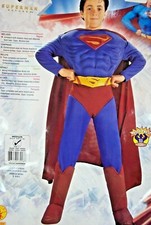 Halloween Costume SUPERMAN w/ MUSCLES Super Man DC Comics Boys MEDIUM 8-10 NEW