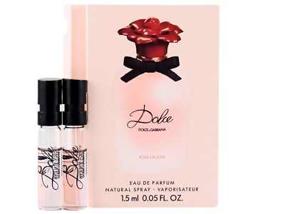 D&G DOLCE & GABBANA DOLCE ROSA EXCELSA EDP 1.5ml .05oz x 2 PERFUME